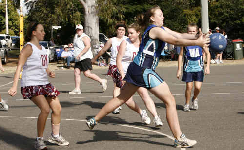 Netballers battle it out at the Emerald Junior Carnival ahead of next week’s semi-final matches. Netballers battle it out at the Emerald Junior Carnival ahead of next week’s semi-final matches.